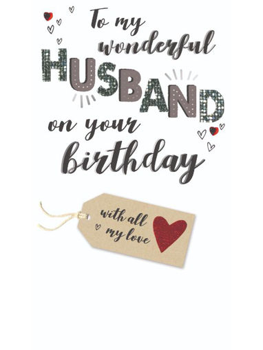 Picture of WONDERFUL HUSBAND BIRTHDAY CARD